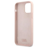 Karl Lagerfeld Silicone Stack Logo - pouzdro pro iPhone 12 / iPhone 12 Pro (růžové)