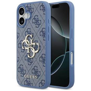 ETUI DO IPHONE 17 GUESS NIEBIESKIE ORYGINALNE ELEGANCKIE CASE PLECKI