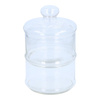 Alpina - Glass container / jar for sweets, 2 levels, 16x28 cm