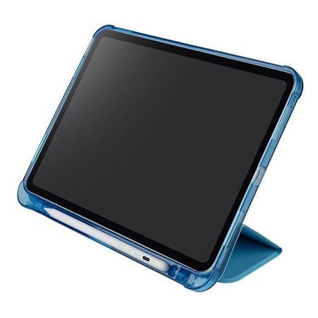 Tucano Satin Case - Case for iPad 11" (2025) / iPad 10.9" (2022) w/Magnet & Stand up with Apple Pencil holder (blue)