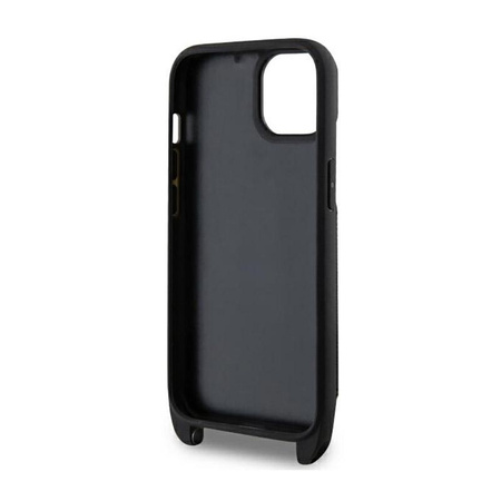 Karl Lagerfeld Crosssbody NFT Saffiano Karl & Choupette - iPhone 14 tok (fekete)