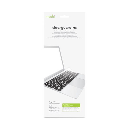 Moshi ClearGuard 12 - MacBook 12 / MacBook Pro 13 billentyűzetborítás Touch Bar nélkül (EU elrendezés)