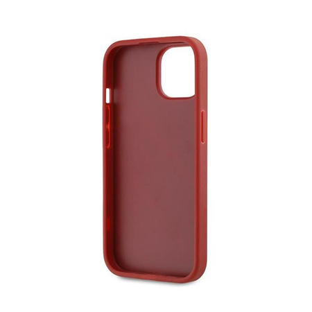 Karl Lagerfeld Diagonal Quilted Script - Case for iPhone 15 / 14 / 13 (Red)