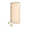 Guess 4G Charms Collection - iPhone Xs Max tok medállal (barna)