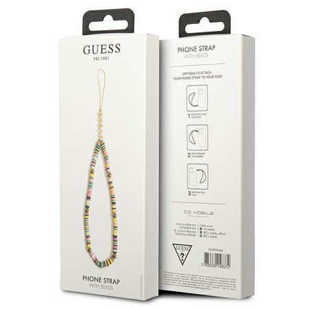 Guess Phone Strap Beads and Pearls Heishi - Phone Pendant 25 cm (Multicolor)