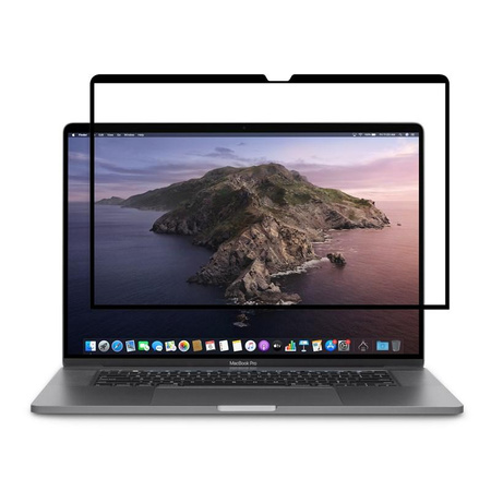 Moshi Umbra - Ochranná fólie na obrazovku MacBooku Pro 16" s filtrem soukromí (černý rámeček)