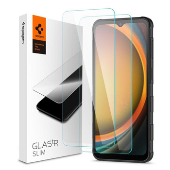 Spigen Glas.TR Slim 2er-Pack - gehärtetes Glas für Samsung Galaxy XCover 7 / 7 Pro (2 Stück)
