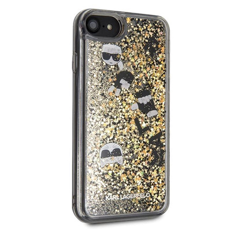 Karl Lagerfeld Glitter Liquid Floatting Charms - Coque iPhone SE 2020 / 8 / 7 (Floatting Charms)