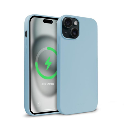 Crong Color Cover Magnetic - pouzdro pro iPhone 15 MagSafe (modré)