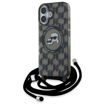Karl Lagerfeld IML Crossbody Monogram Karl & Choupette Head MagSafe - Case for iPhone 16 (black)