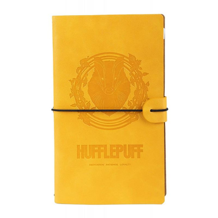 Harry Potter - Hufflepuff Leder-Reise-Notizbuch 12x19,6cm (Gelb)
