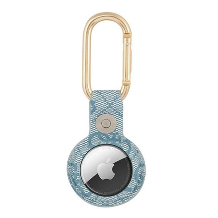 Guess 4G Vintage Script - pouzdro AirTag (modré)