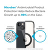 Speck Presidio Perfect-Clear with Impact Geometry + MagSafe - iPhone 15 Plus / 14 Plus Case with MICROBAN Coating (Clear / Black)