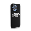 DKNY Liquid Silicone White Printed Logo MagSafe - Schutzhülle für iPhone 13 Pro (schwarz)