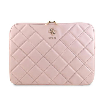 Guess Quilted 4G Sleeve - Notebooktasche 13" / 14" (rosa)