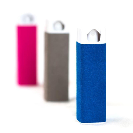 Splash Pure - Antibakterielles Spray mit Mikrofaser zur Bildschirmreinigung, 20 ml (rosa)