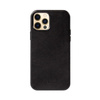 Crong Essential Cover - iPhone 12 / iPhone 12 Pro eco bőr tok (fekete)