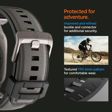 Spigen DuraPro Armor - szíj Apple Watch 44/45/46/49 mm-es órához (szürke)