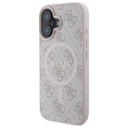 Guess 4G Ring Classic Logo MagSafe - iPhone 16 tok (rózsaszín)
