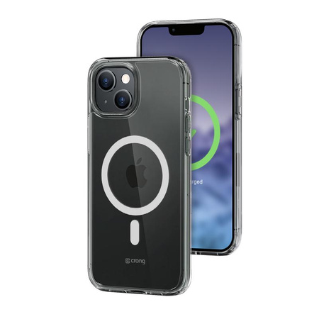 Crong Clear MAG Abdeckung - iPhone 15 Plus MagSafe Hülle (Klar)