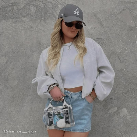 Case-Mate Micro Tote Bag - vodotěsná taška přes rameno (stříbrný chrom/čirá)