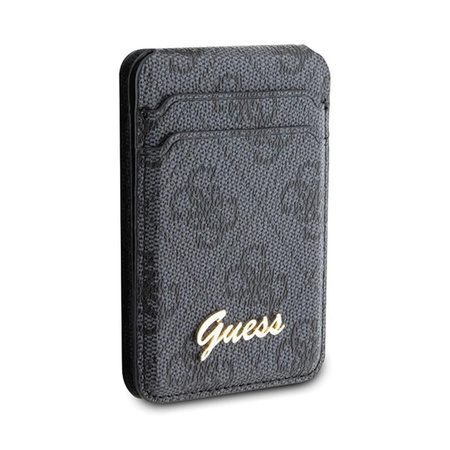 Guess Wallet Cardslot Stand MagSafe 4G Classic Logo - Magnetisches Portemonnaie mit Standfunktion (schwarz)