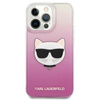 Karl Lagerfeld Choupette Head - iPhone 13 Pro tok (rózsaszín)