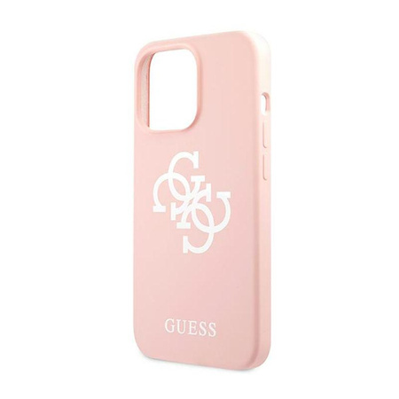 Guess szilikon 4G Big Logo - iPhone 13 Pro Max tok (rózsaszín)