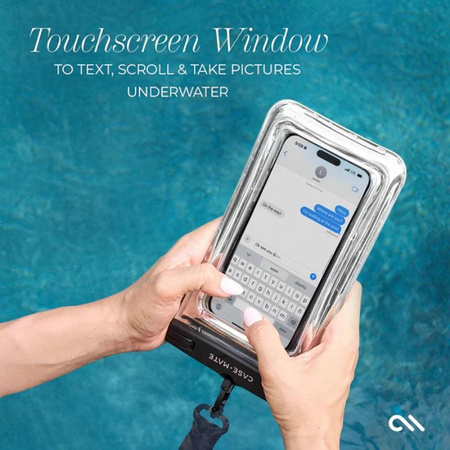 Case-Mate Waterproof Floating Pouch - Waterproof case for smartphones (Silver Chrome)