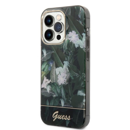 Guess Jungle Case - Tasche für iPhone 14 Pro (Grün)