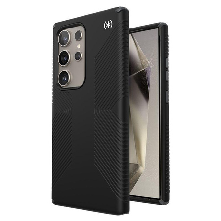 Speck Presidio2 Grip - Samsung Galaxy S24 Ultra Tasche (Schwarz/Schiefergrau/Weiß)