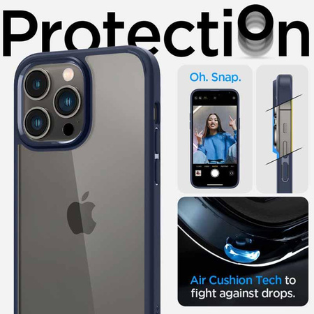 Spigen Ultra Hybrid - Case for iPhone 14 Pro (Navy blue)