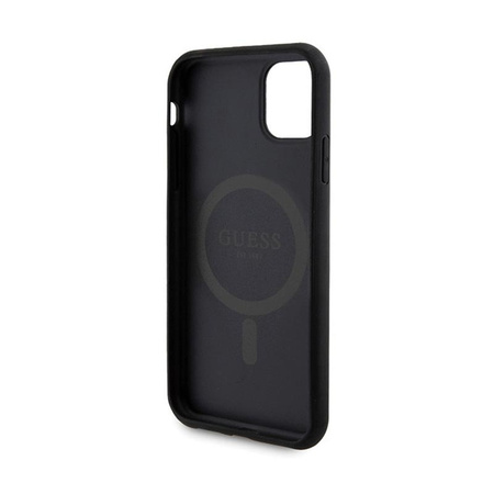 Guess Bundle Pack MagSafe 4G Metal Gold Logo - Case Set + Power Bank 5000mAh MagSafe iPhone 11 (black)