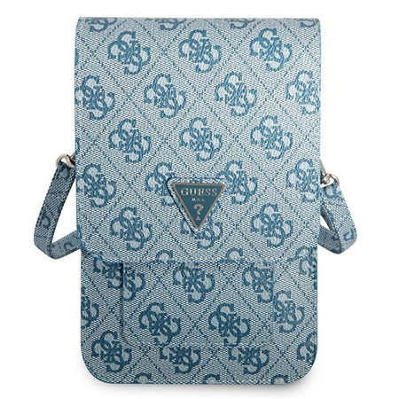 Guess Wallet 4G Triangle Logo Phone Bag - Smartphone and Accessory Bag (Blue)