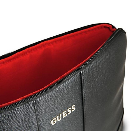 Pouzdro na počítač Guess Saffiano - 13" pouzdro na notebook (černé)