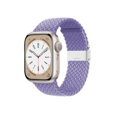 Crong Wave Band - Bracelet tressé pour Apple Watch 38/40/41/42 mm (violet)