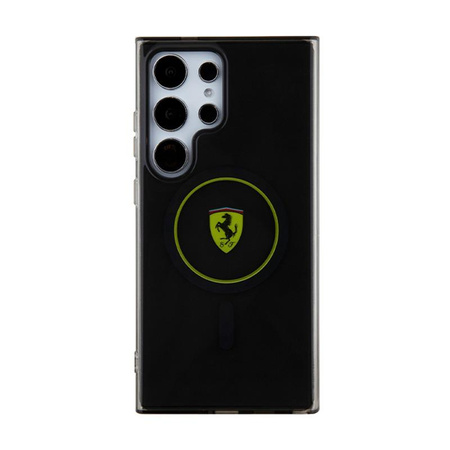 Ferrari IML Smoked Inner Circle Line MagSafe - Samsung Galaxy S24 Ultra Tasche (schwarz)