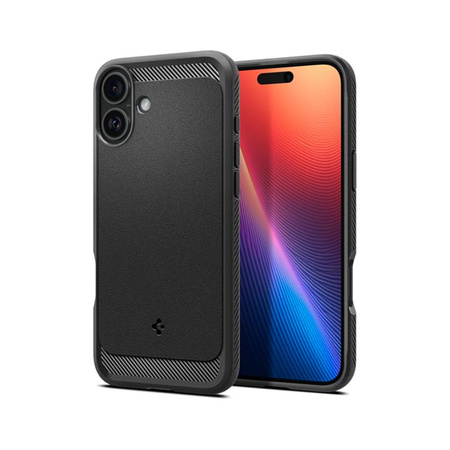 Spigen Rugged Armor MagSafe - pouzdro pro iPhone 16 (matně černé)