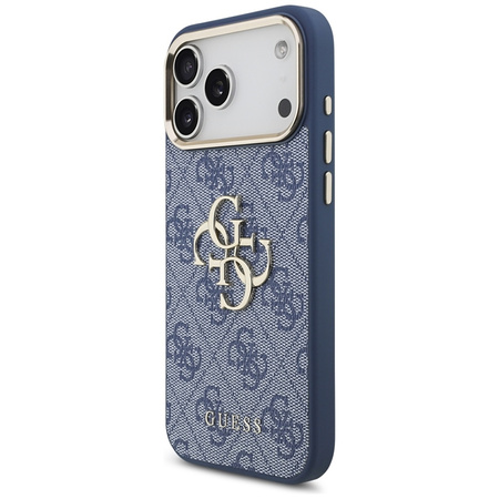 Guess 4G Big 4G Classic Logo - Case iPhone 17 Pro Max (Blau / Gold)
