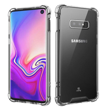 Hybridní ochranný kryt Crong - pouzdro pro Samsung Galaxy S10e (průhledné)