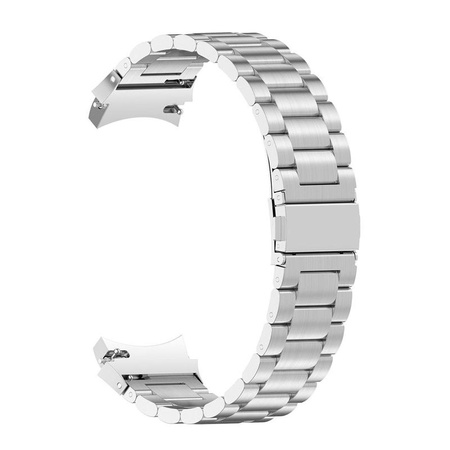 PURO Metal Stainless Steel Band – Pasek / bransoleta ze stali nierdzewnej do Samsung Galaxy Watch 5 / Watch 5 Pro / Watch 4 / Watch 4 Classic (srebrny)