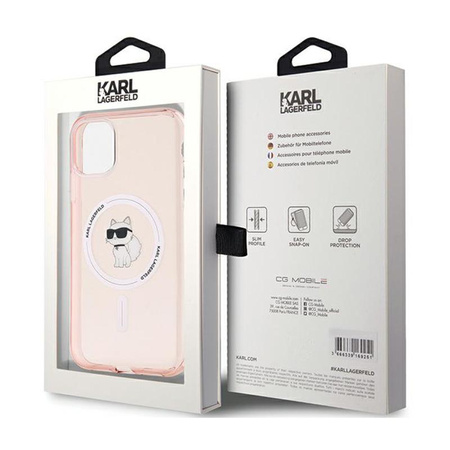 Karl Lagerfeld IML Choupette MagSafe - Case for iPhone 11 (Pink)