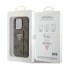 Guess Grip Stand 4G Triangle Strass Logo - iPhone 15 Pro Max tok (barna)