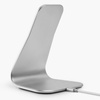 XVIDA (POWER 2) Wireless Charging Desk Stand - Qi 7.5W Inductive Charger for desk, aluminum (silver)
