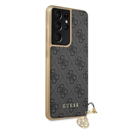 Guess 4G Charms Kollektion - Samsung Galaxy S21 Ultra Tasche (grau)