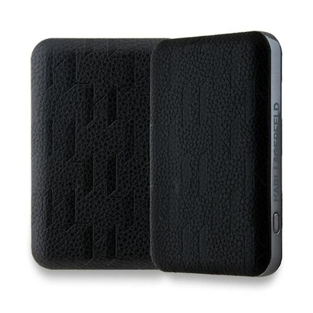 Karl Lagerfeld Karl Head Pin MagSafe – Kabellose Powerbank 5000 mAh 15W (schwarz)