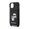 Karl Lagerfeld Crosssbody NFT Saffiano Karl & Choupette - iPhone 14 tok (fekete)