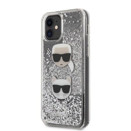 Karl Lagerfeld Liquid Glitter Hearts - iPhone 11 Hülle
