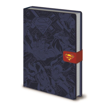 Superman - Jegyzettömb / jegyzetfüzet A5 ökológiai bőrből