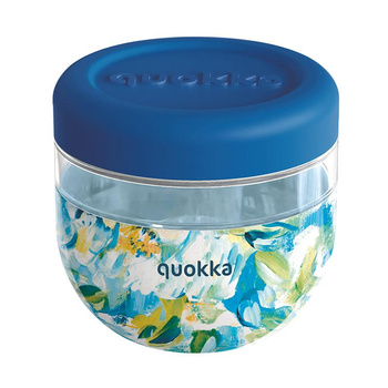 Quokka Bubble Food Jar - Récipient alimentaire / lunchbox 770 ml (Blue Peonies)